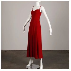 State Of Claude Montana Red Sleeveless Dress 8